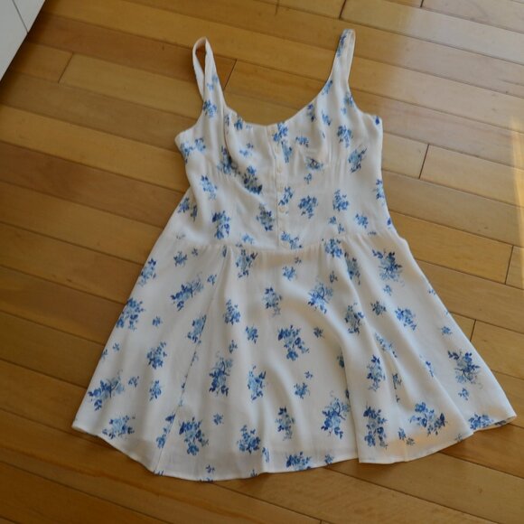 Reformation Valencio Dress Ivory Size 8 - Picture 2 of 15